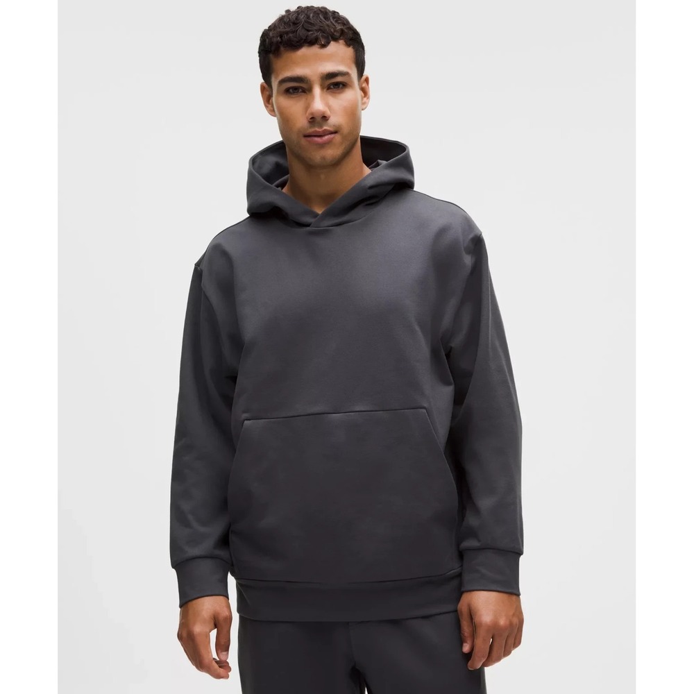 Lululemon Heavyweight Soft Jersey Pullover Hoodie Men's XL Gray Relaxed Fit